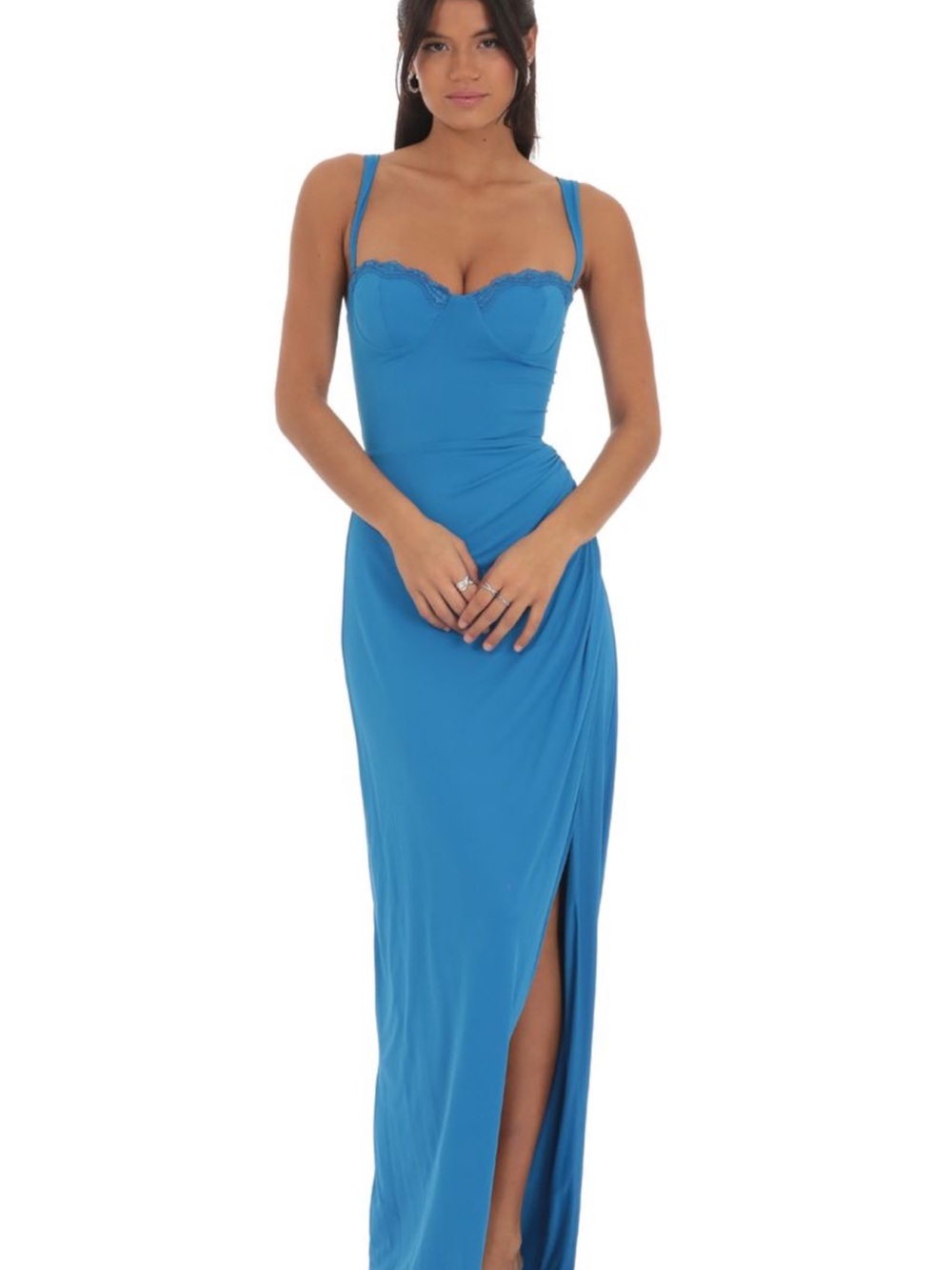 Lucy In The Sky Lace Bust Maxi Dress